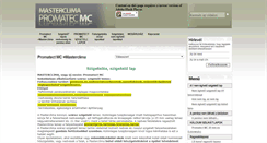 Desktop Screenshot of masterclima.hu